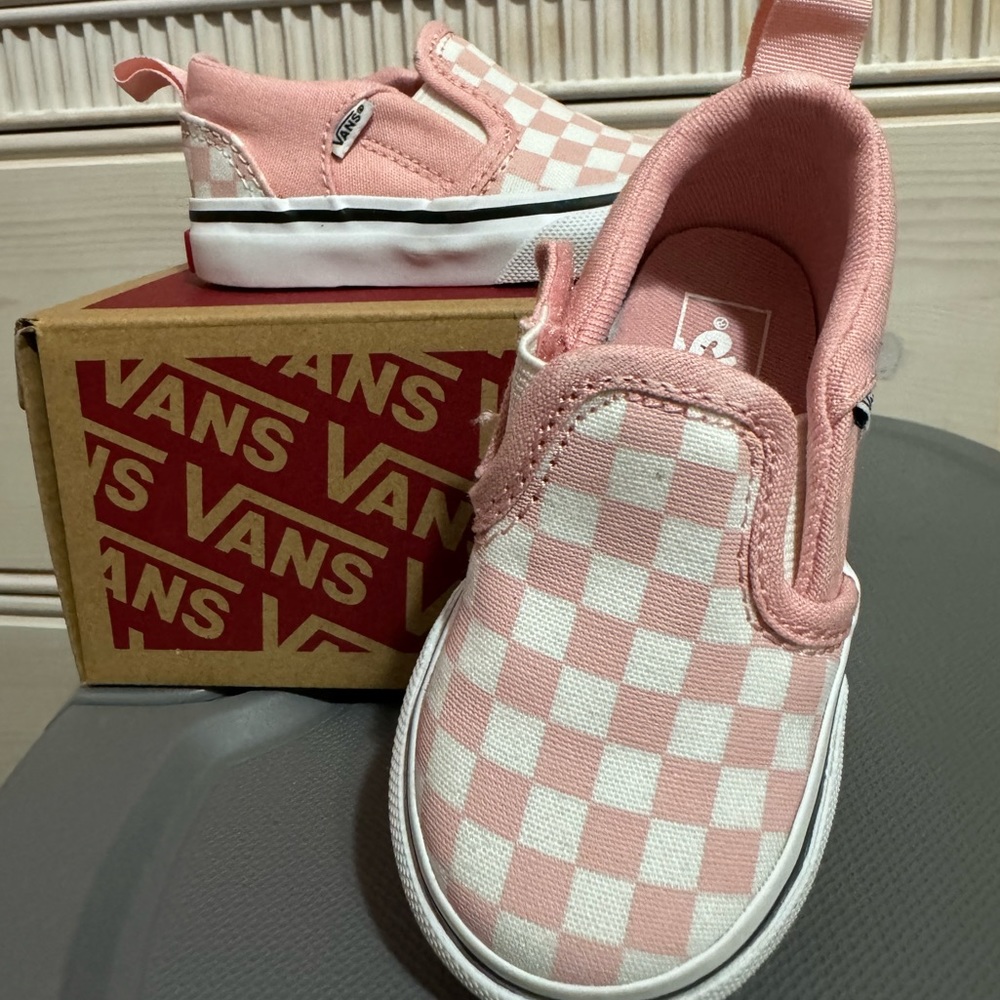 Vans Asher V Powder Pink Toddler shoes